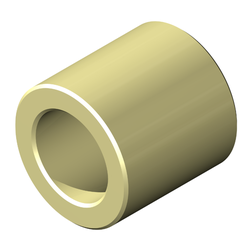 Round Spacer, Nylon, Unplated Finish, 4 mm Screw, 6.0mm OD, 6mm Length