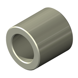 Round Spacer, Aluminum, Unplated Finish, 3 mm Screw, 4.5mm OD, 5mm Length