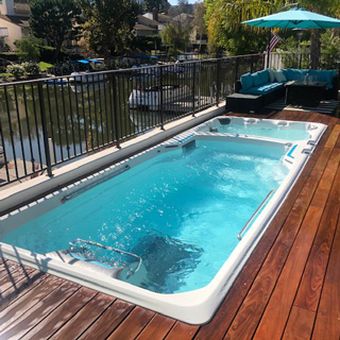 A New Swim Spa Deck in L.A. County
