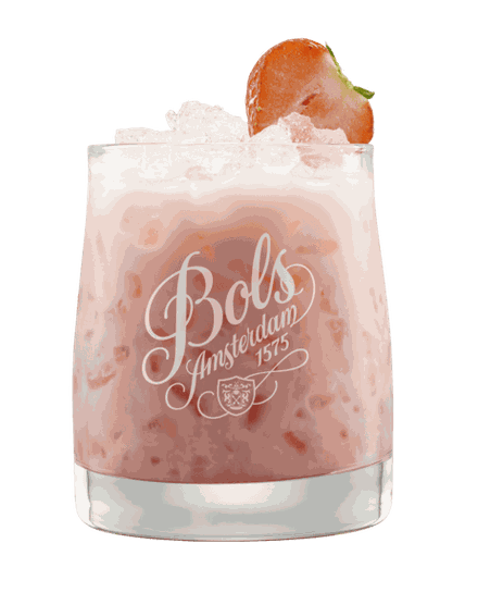 Strawberry Cheesecake cocktail with Bols Natural Yoghurt liqueur