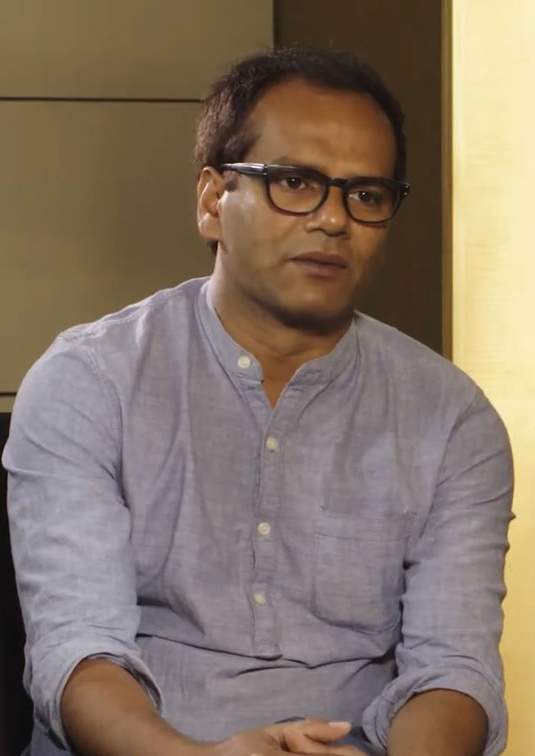 Man being interviewed