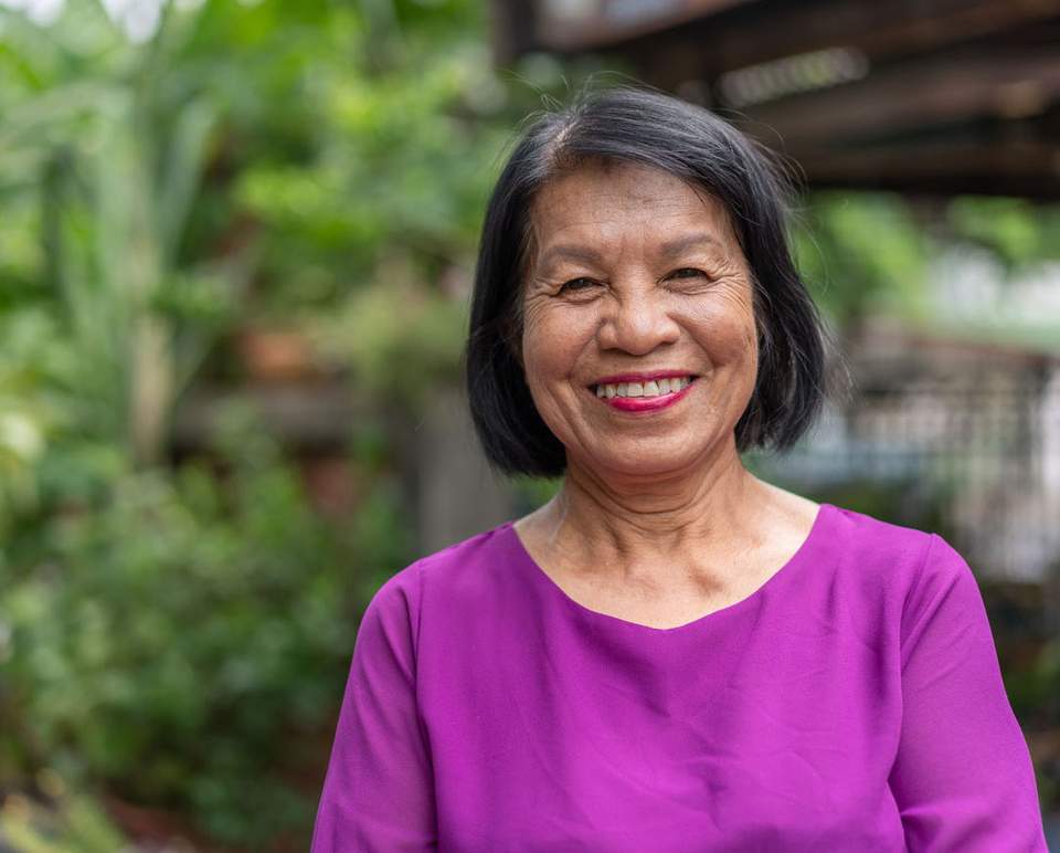 Senior smiling woman