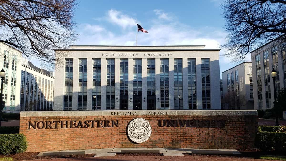 Northeastern university has one of the largest international students body making up 20% of total enrolments