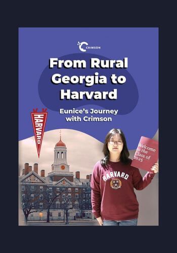 Eunice's journey from the US to Harvard