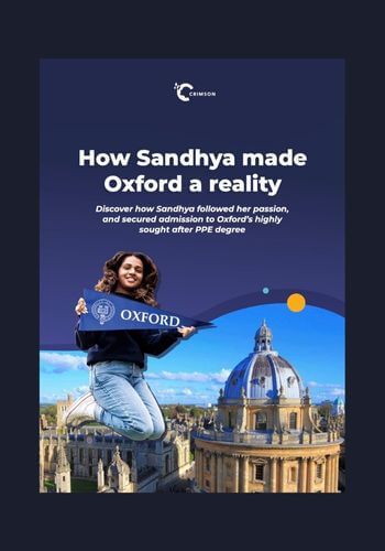 Sandhya's journey from Australia to Oxford
