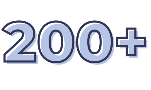 200+