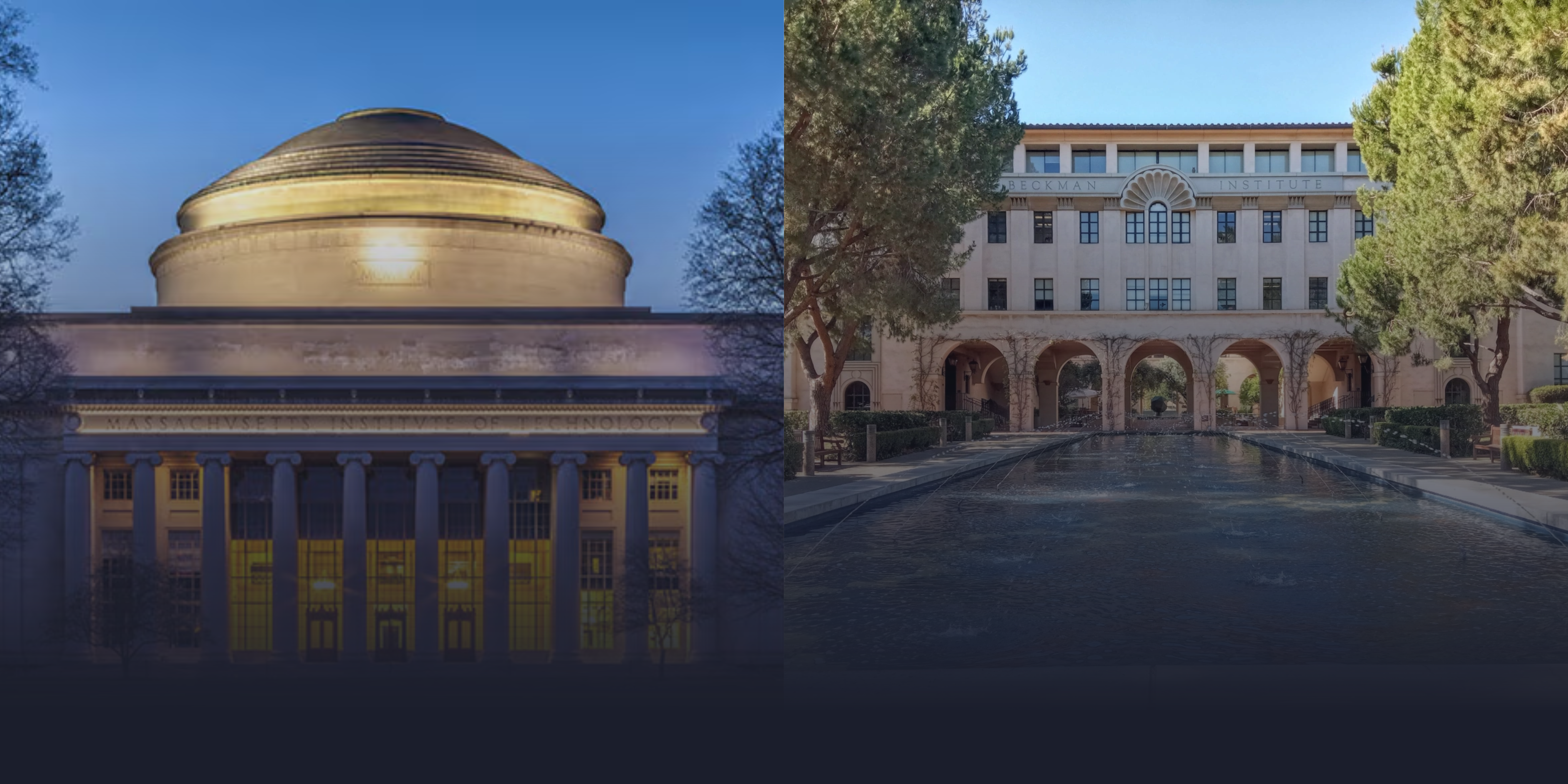 Photos of MIT and Caltech
