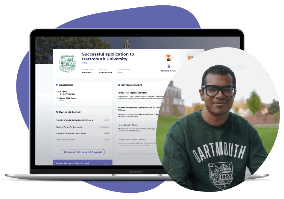 Dartmouth University application