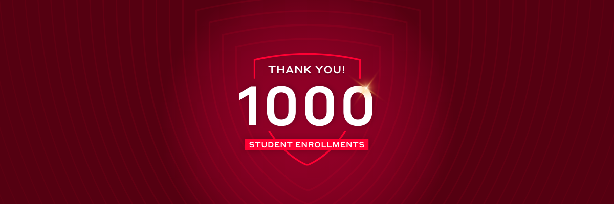 1000 student enrollments