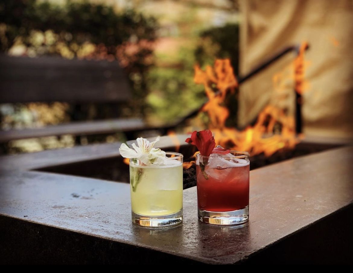 Fireside cocktails at Bantam Tavern. Photo via Instagram (@bantamtavern)