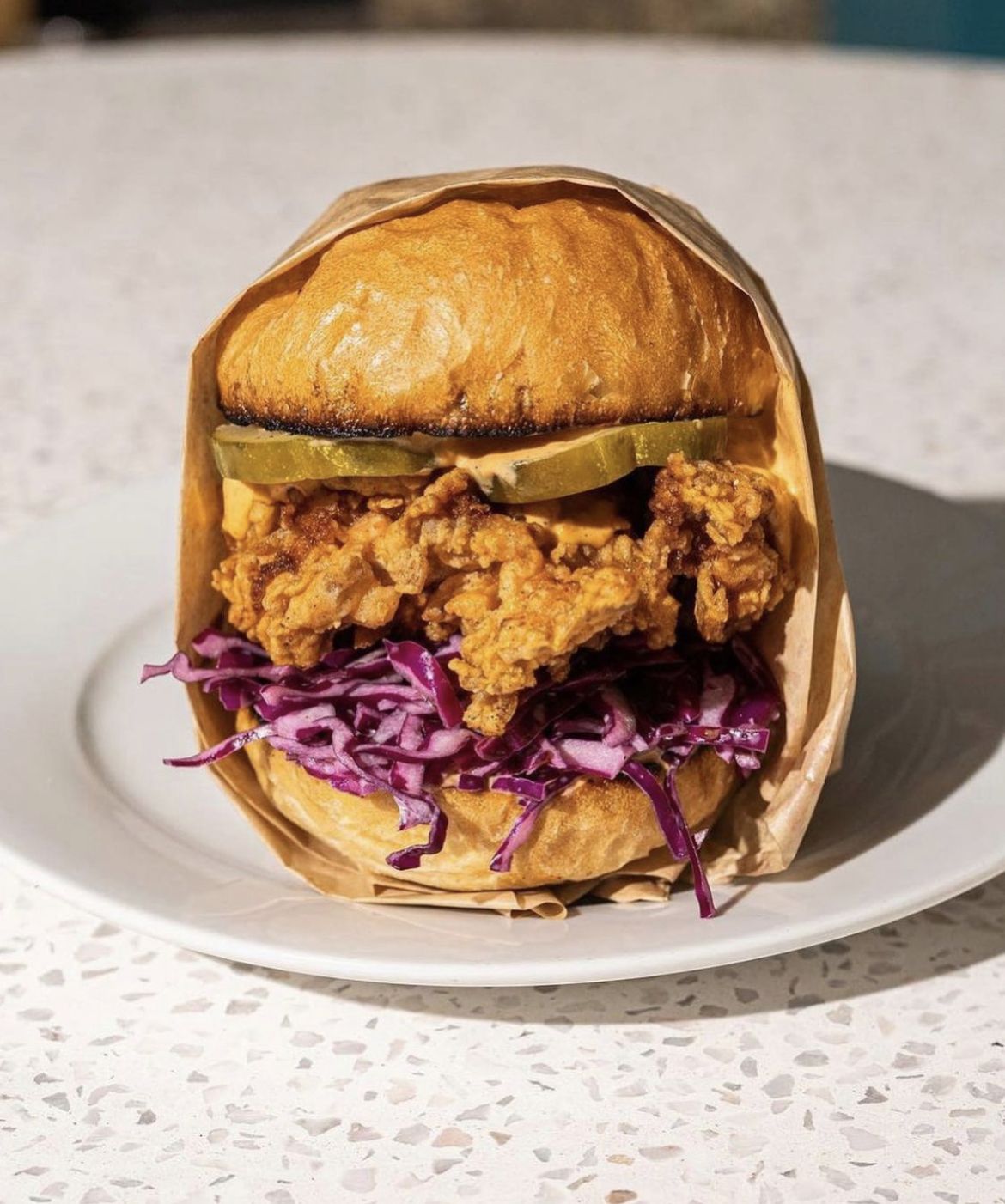 Nashville Chicken Sandwich from Plant Based Papi via Instagram (@itsplantbasedpapi)