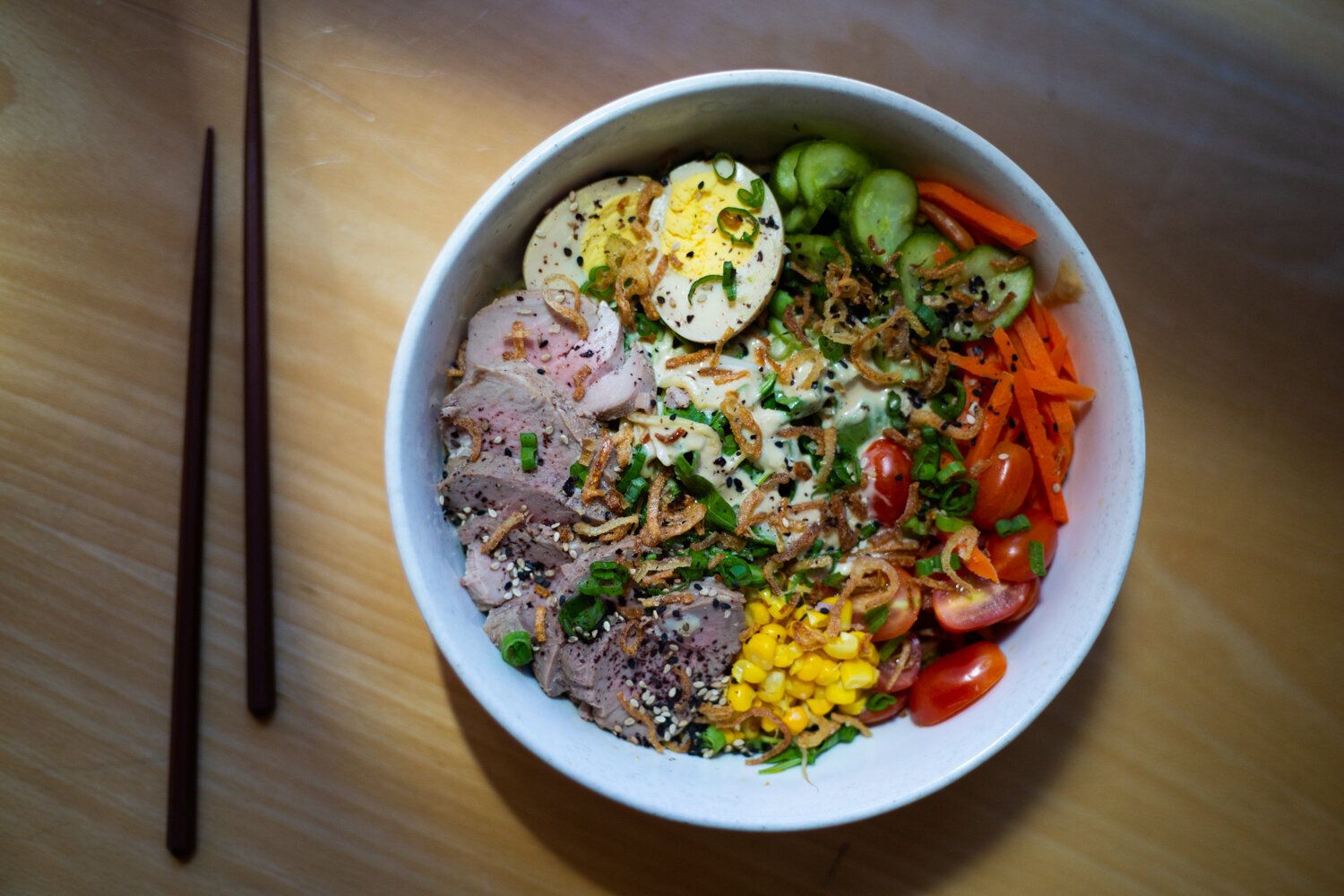 Cold Noodle Salad from [Boke Bowl](https://www.sporkbytes.com/boke-bowl/) (Photo by Alan Weiner)