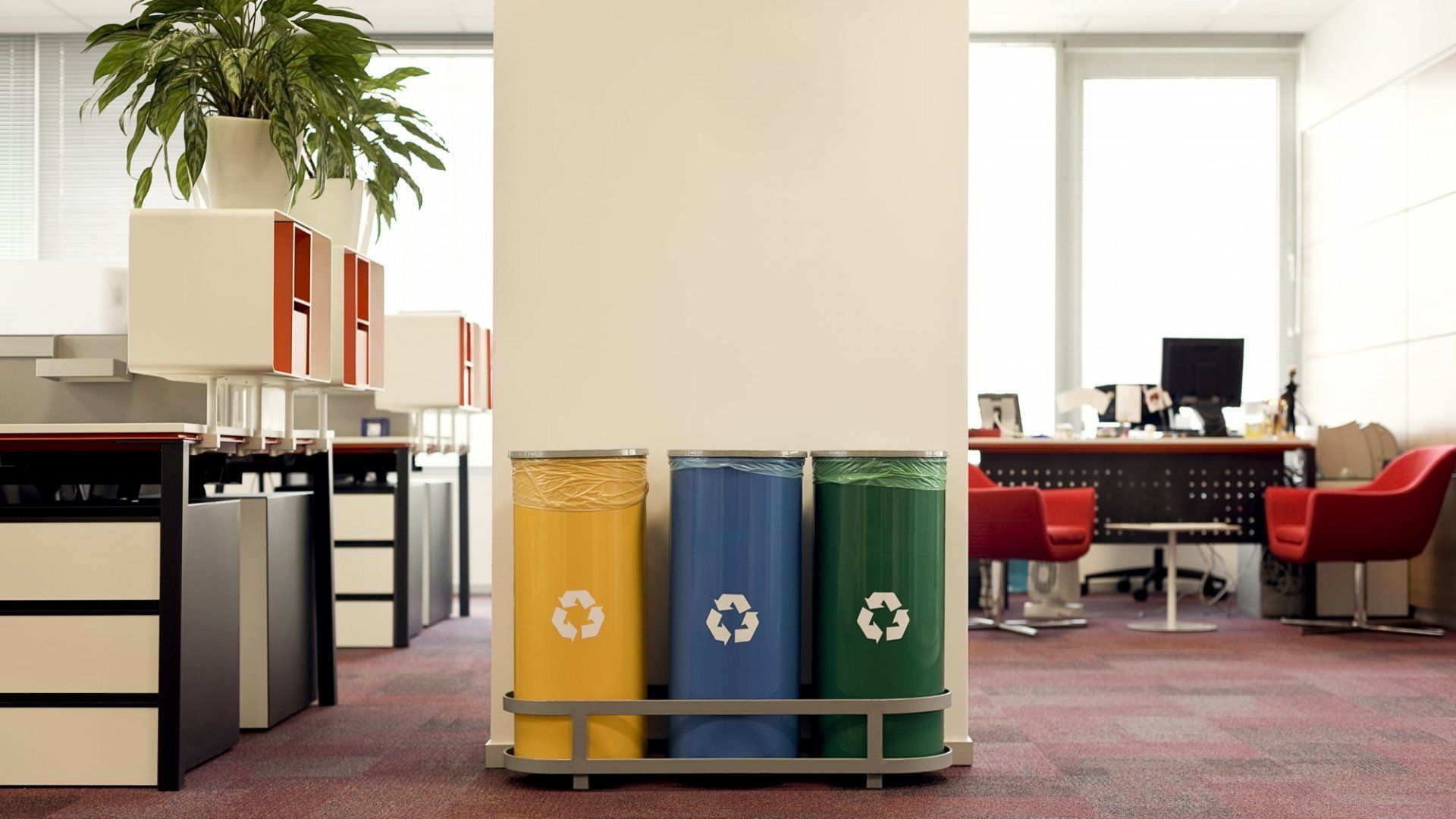 Stylish Office Recycling Set-Up by Inc. Magazine 