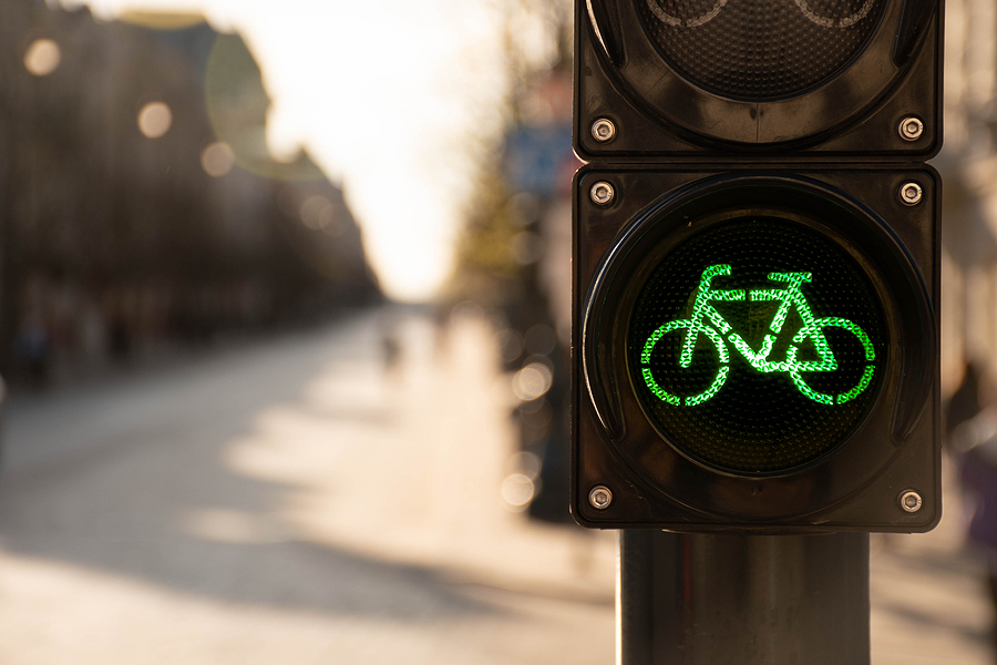 semafor s bicyklom