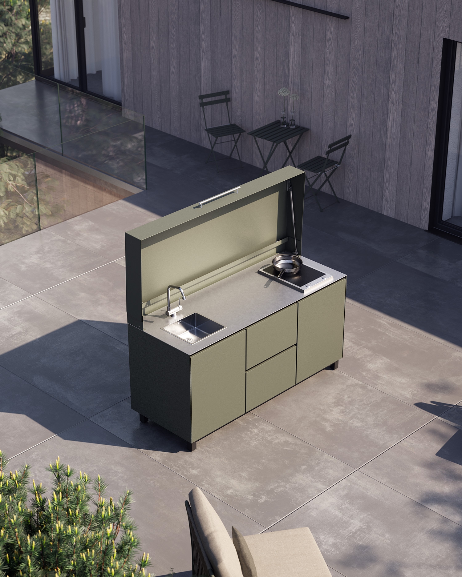 Photo of outdoor Kitchen from Vesper