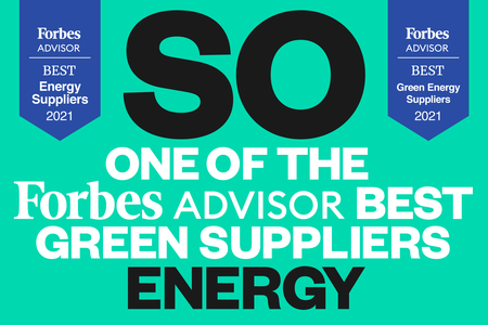 SO ONE OF THE FORBES ADVISOR BEST GREEN SUPPLIERS ENERGY