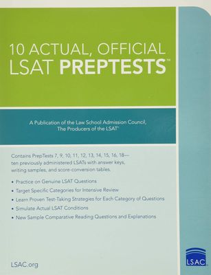 10 New Actual, Official LSAT PrepTests 