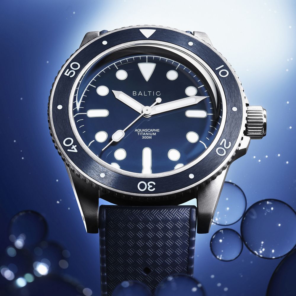 Aquascaphe Titanium Blue - Baltic Watches