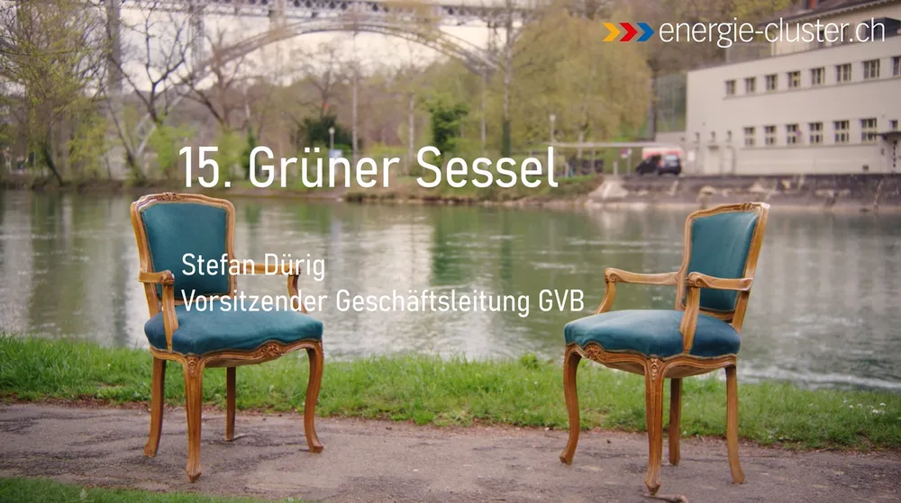 Der 15. Grüne Sessel mit Stefan Dürig, Vorsitzender der Geschäftsleitung der GVB, ist online!