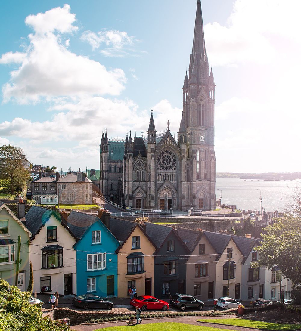 view of cobh on a sunny day