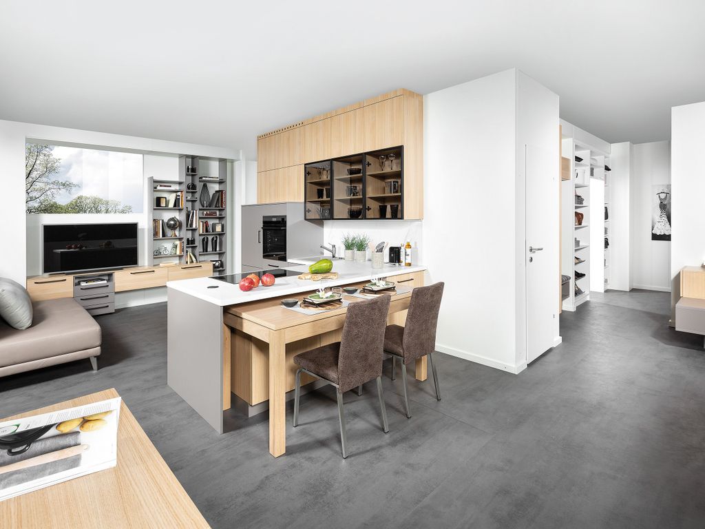 Küche mit Raumteiler