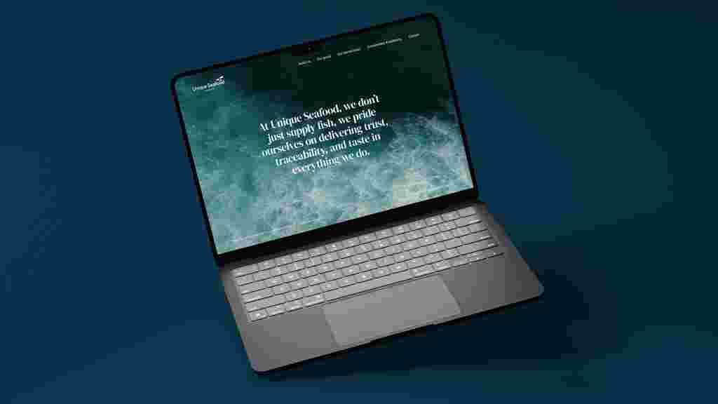 Unique Seafood Group website design by Stanley & Co.