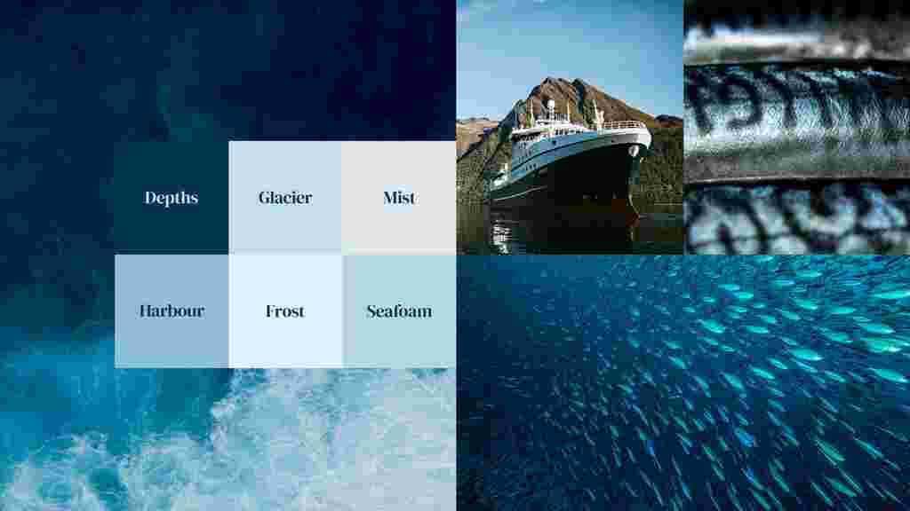 Unique Seafood Group colour palette