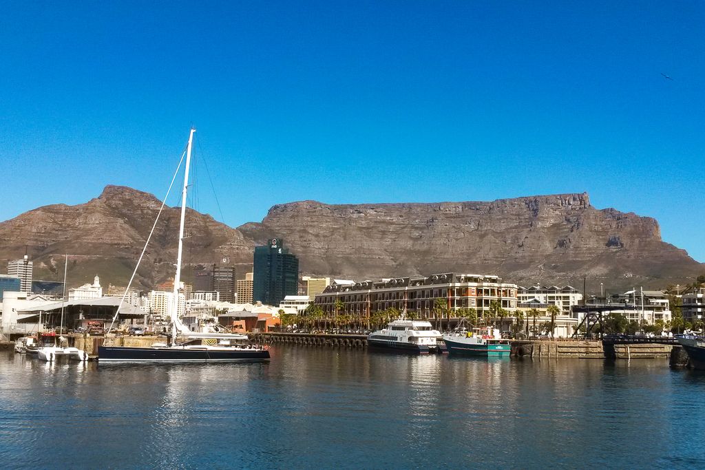 Cape Town waterfront with Table Mountain in the background