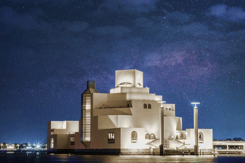 The Museum of Islamic Art at night