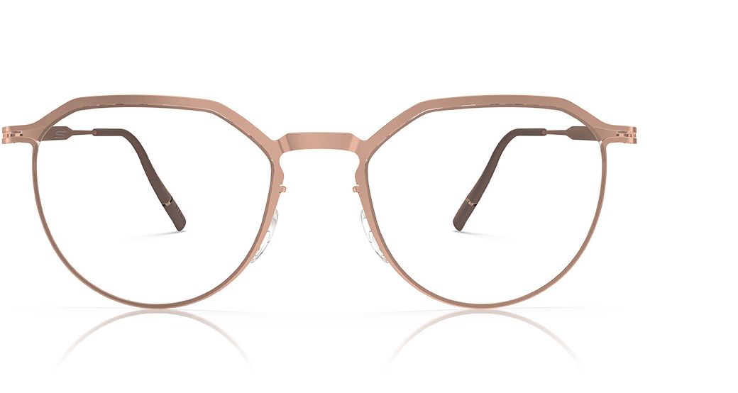 Titanium Reframed in shape Angular Panto: contemporary edge