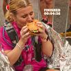Eating a Burger King after London Marathon