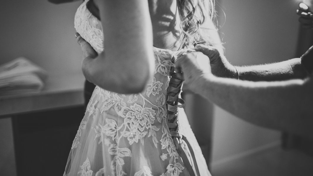 Lauren's wedding dress