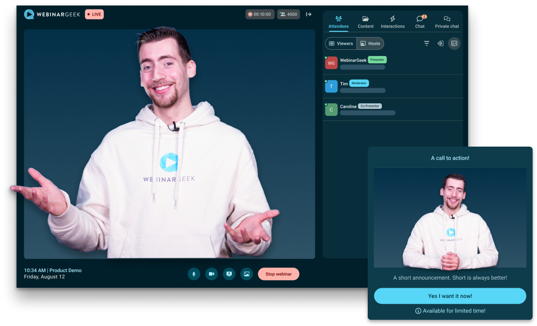 Webinar with Geek and CTA two