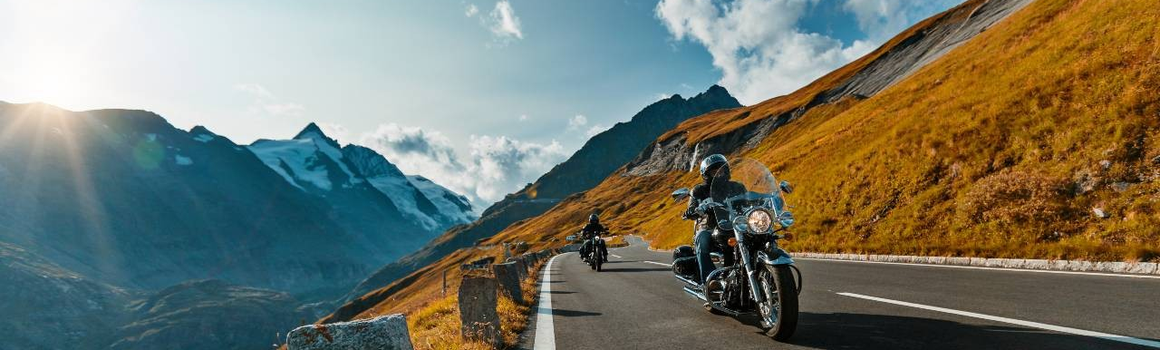 výlet na motorce v horách