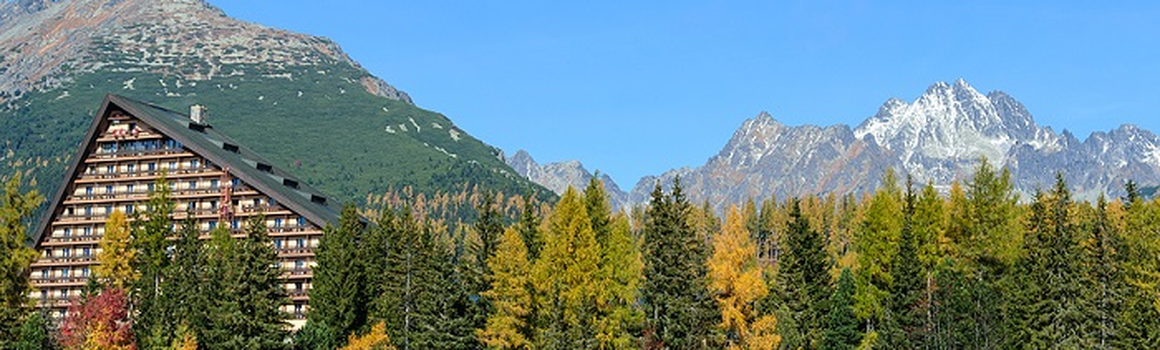 hotel a pohľad na tatry