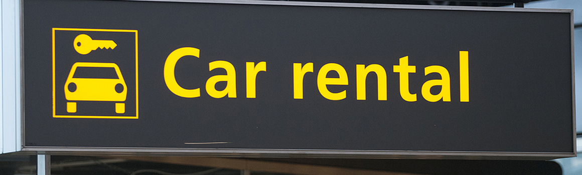 reklamný banner Car rental