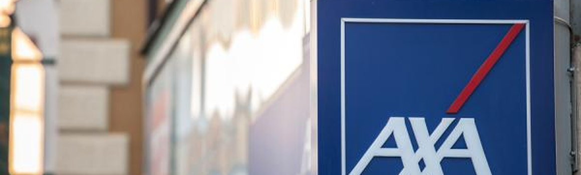 logo AXA visiace na budove