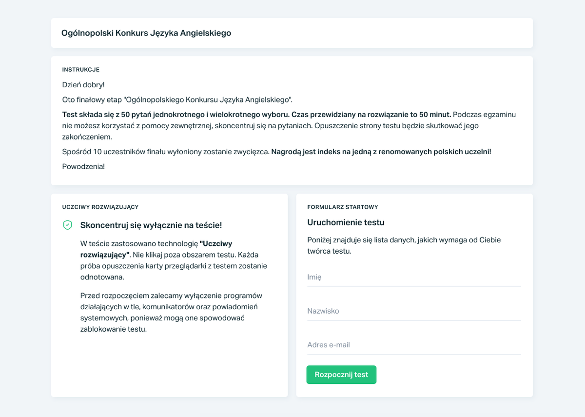 Testportal: Sprawdziany online | Interaktywna pomoc dla nauczycieli