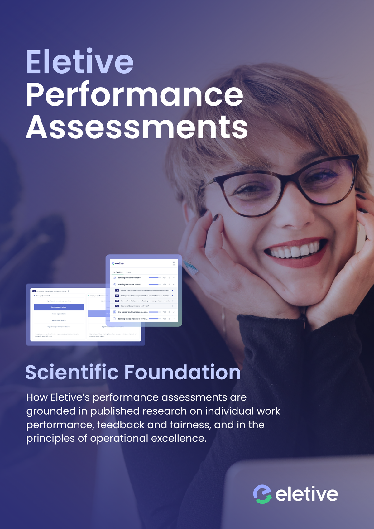 Couverture du livre blanc sur les fondements scientifiques des évaluations de la performance d’Eletive