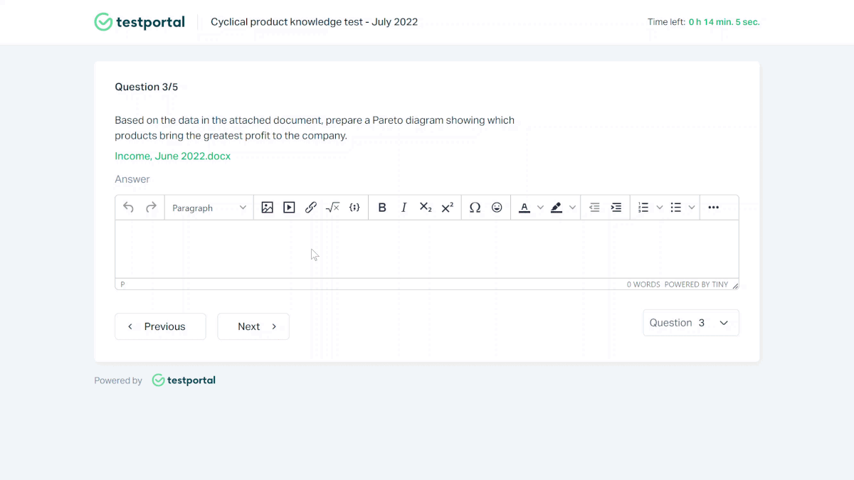 Testportal How Do I Add A File To An Answer On Testportal Help Center