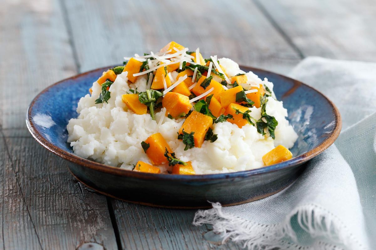 Mashed with Butternut Squash and Kale – Featured Image