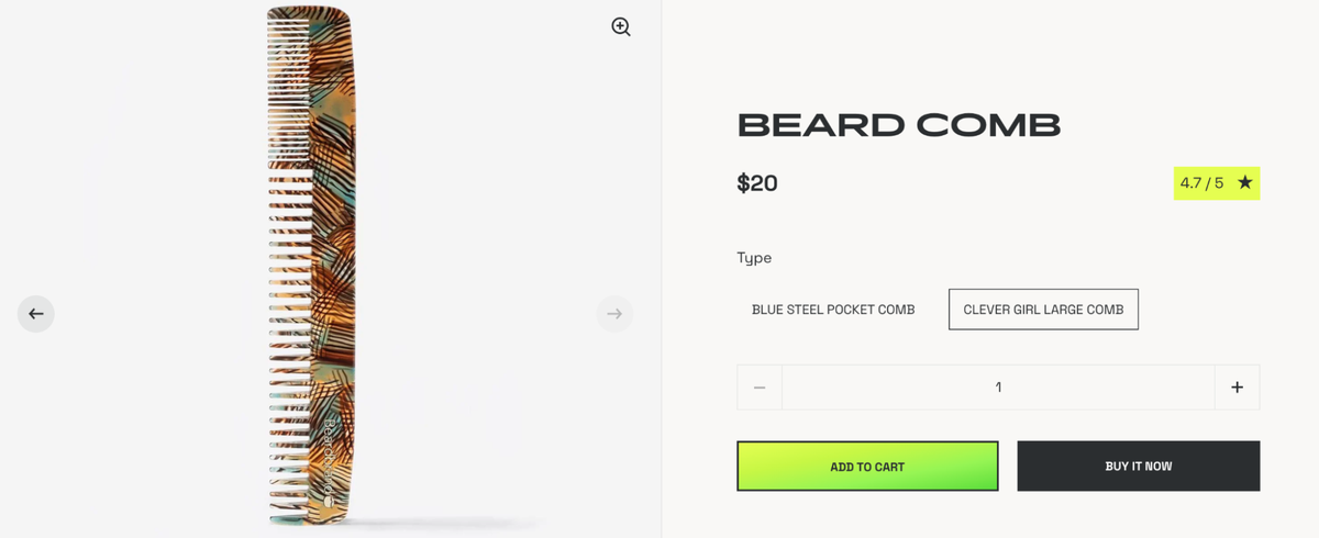 beardbrand product page