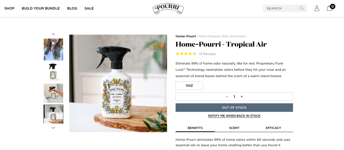 Pou-Pourri product page