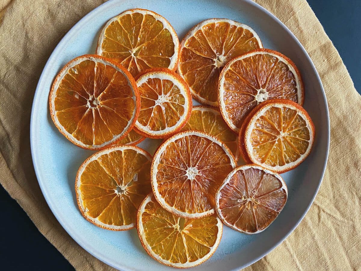 Tørret appelsin til drinks