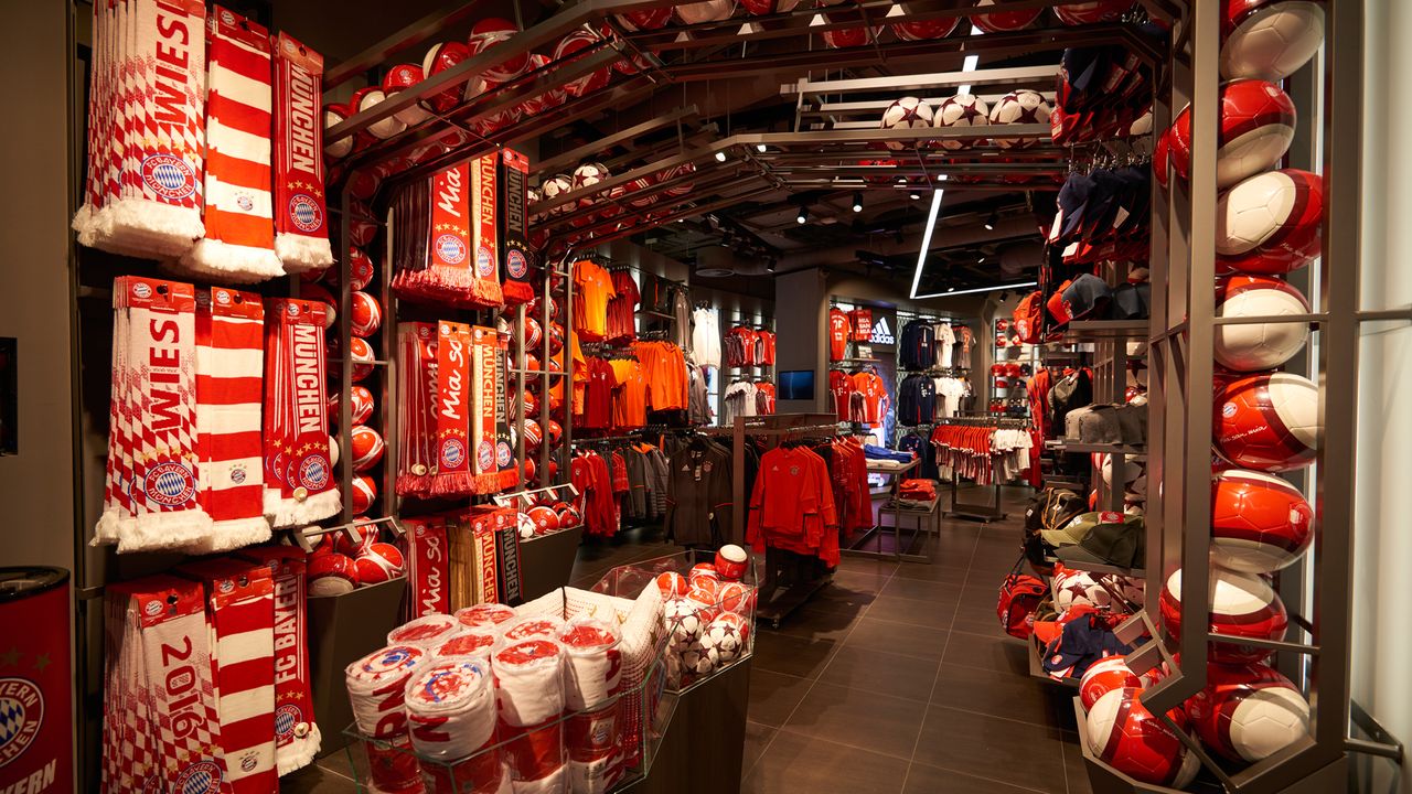 FCB Fan-Shops: Alle Stores des FC Bayern München
