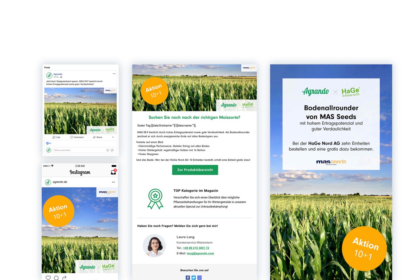 Example of a marketing campaign with Agrando