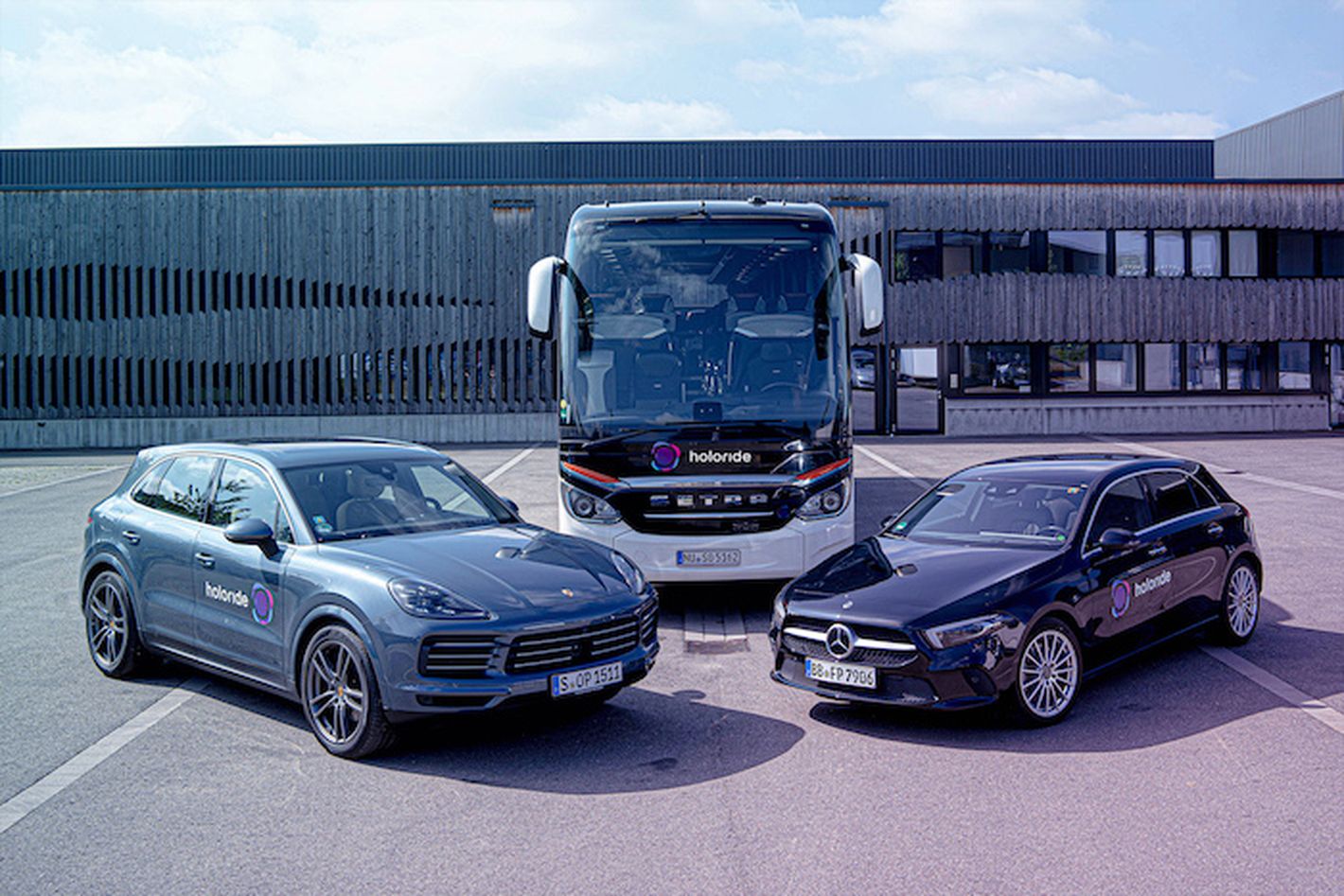 holoride technology works in Porsche, Daimler and EvoBus vehicle