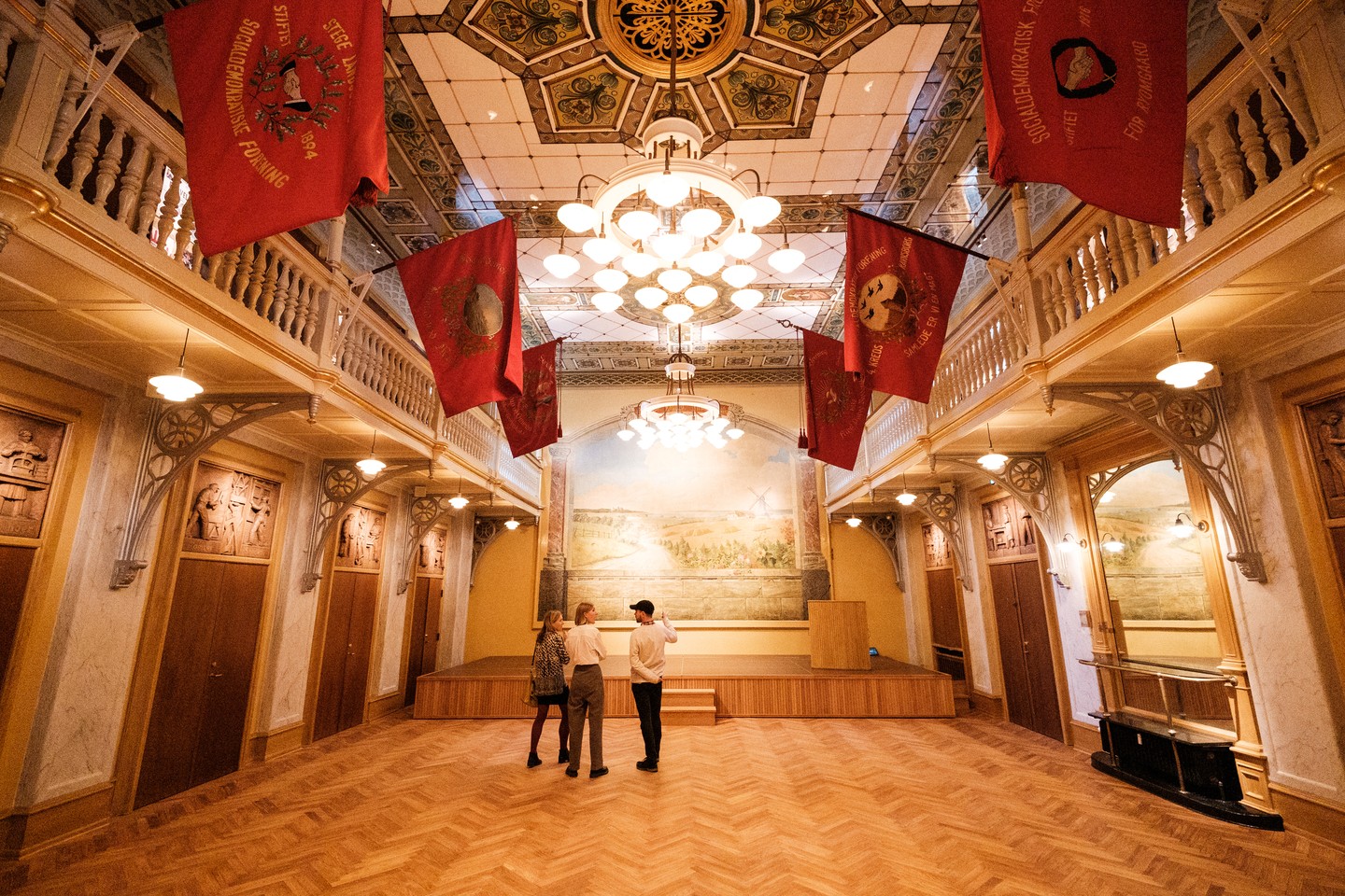 The Assembly Hall at the Workers Museum. Photo: Malthe Ivarsson