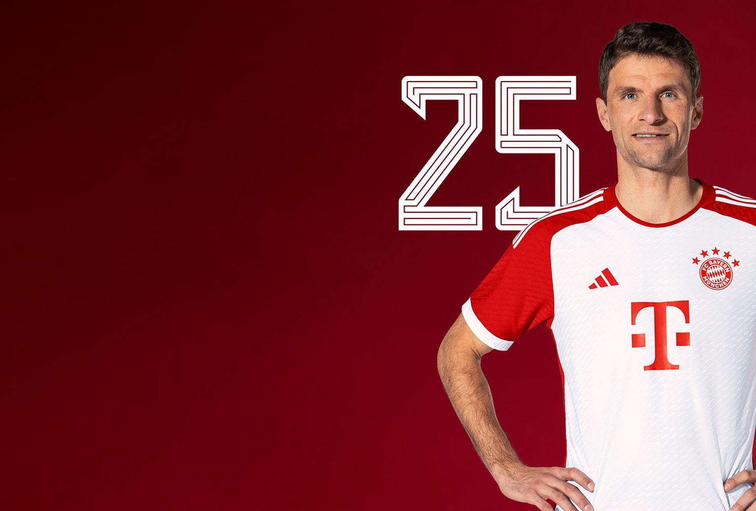 bijkeuken Voorzien Gezicht omhoog Thomas Müller Jersey | Number 25 in the FC Bayern Store