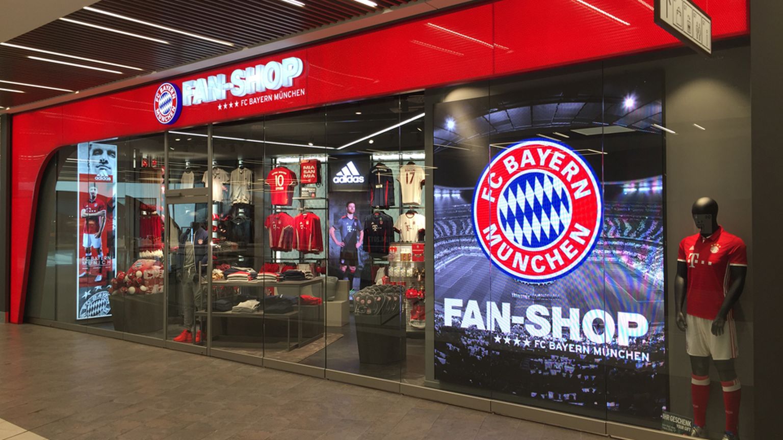 FCB Alle Stores des FC Bayern München